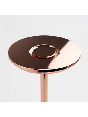Sefa Ticaret Amber LED Dekoratif Masa Lambası Dokunmatik Şarj Edilebilir Dim Edilebilir (Rose Gold)