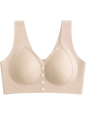 Cottonhill Seamless Bra - Neriva | Ten Lazer Kesim Önden Düğmeli Minimizer Kadın Sütyen