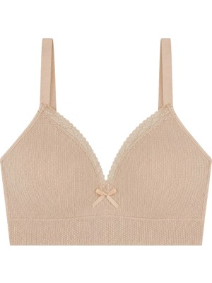 Cottonhill Bra - Sorel | Ten Büyük Beden Bambu Balensiz Minimizer Dantel Detaylı Kadın Sütyen