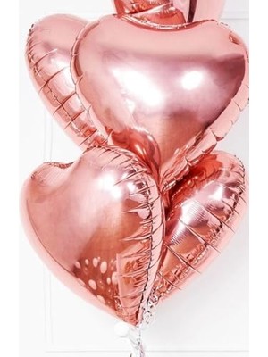 Sefa Ticaret Bride To Be Imza Folyo Balon 10 Adet Rose Gold Balon 2 Adet 16 Inc Kalp Folyo Balon