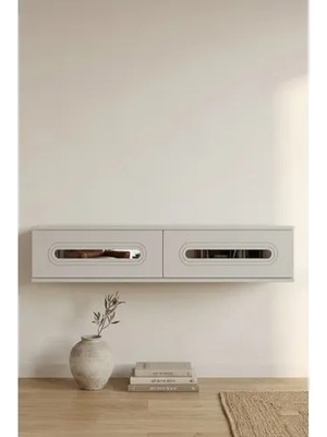 Vivense Rany Dresuar Antre Hol Rafı Beyaz Silver 120 cm DA1220BS