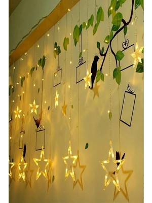 Sefa Ticaret 3 Metre Fişli 10’lu Yıldız LED Işık Zinciri – Dekoratif Sıcak Işık Aydınlatma, Ev, Salon, Balkon, Perde ve Parti Süslemeleri Için Yılbaşı ve Doğum Günü Dekor Işığı
