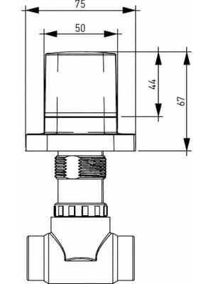 Bocchı BOCCHI TULA ANKASTRE STOP VALF KARE KROM(6150-0016)