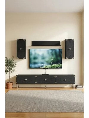Vivense Alfa Tv Ünitesi Antrasit Silver 180 cm TVR1897AS