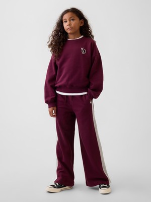 Gap Kız Çocuk Bordo Vintagesoft Baggy Varsity Pantolon