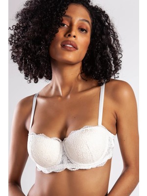 Golshan G.colors Push Up Strapless Bra, Ekru Konforlu ve Şık Sütyen