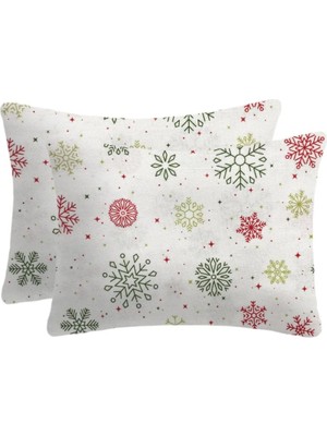 Lief Home %100 Pamuklu Flanel Kumaşından Fermuarlı Yastık Kılıfı | 50X70 ( 2 Adet )