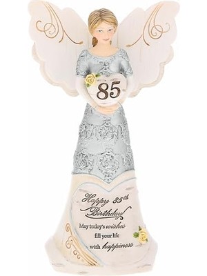 Sefa Ticaret - Happy Sweet 16 - Doğum Günü Pastası Tutan Melek Figürü 15 cm