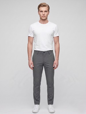Plus Scorpion Erkek Super Slim Fit Kumaş Pantolon – Dar Paça Modern Kesim Klasik Pantolon