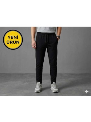 BETES Cepli Iki Iplik Pantolon Görünümlü Slim Eşofman Altı
