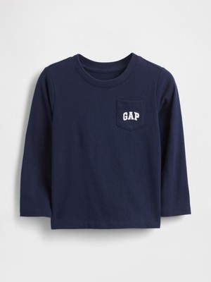 Gap Erkek Bebek Lacivert Gap Logo Cep T-Shirt