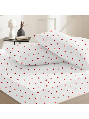 Lief Home %100 Pamuklu Çift Kişilik Lastikli Çarşaf 180X200+25 | 50X70 Yastık Kılıfı ( 2 Adet )