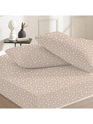 Lief Home %100 Pamuklu Çift Kişilik Lastikli Çarşaf 160X200+30 | 50X70 Yastık Kılıfı ( 2 Adet )