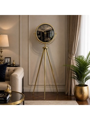 Nemere Gold Deluxe Aynalı Tripod 150 x 45 cm Ayaklı Saat