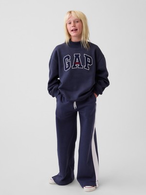 Gap Kız Çocuk Lacivert Vintagesoft Baggy Varsity Pantolon