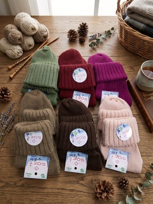 Soft Yün -Bambu Katlamalı Patik Çorap; Kışlık; Asorti 6'lı Paket; 36-39 Numara