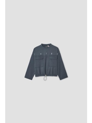 Tyess Kız Çocuk Gri Sweatshirt