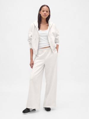 Gap Kadın Kırık Beyaz Vintagesoft Wide-Leg Baggy Eşofman Altı