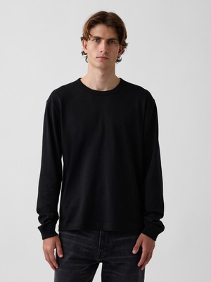 Gap Erkek Siyah Heavyweight Relaxed T-Shirt
