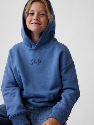 Gap Erkek Çocuk Mavi Relaxed Gap Logo Sweatshirt