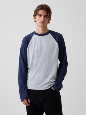 Gap Erkek Açık Gri Heavyweight Relaxed T-Shirt