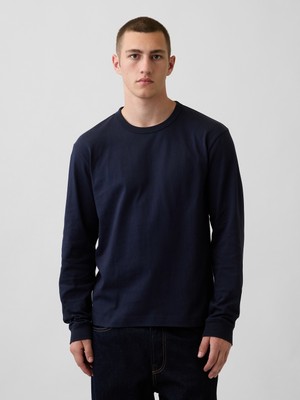 Gap Erkek Lacivert Heavyweight Relaxed T-Shirt