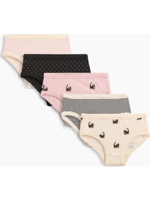 Gap Bebek Çok Renkli Organik Stretch Pamuk Bikini Külot (5'li)
