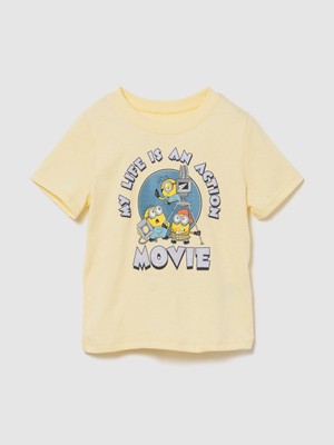 Gap Erkek Bebek Sarı Minion Grafik Baskılı T-Shirt