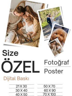 Rosaart Kişiye Özel Fotoğraf Baskı Poster, Istenilen Görselde Fotoğraf Kağıdına Baskı, Özel Tasarım Poster