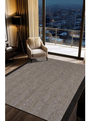 Cotto Home Norde NR001G Gri Kolay Temizlenebilir Makinede Yıkanabilir Sisal Mutfak Halısı Pamuk Taban