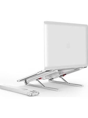 Canarino Saiji X2 Taşıma Çantalı Alüminyum Notebook Laptop Standı Gümüş