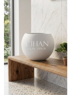 Cihan Çiçekçilik 30 cm Plastik Küre Çiçek Saksısı