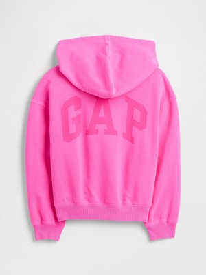 Gap Kız Çocuk Pembe Relaxed Gap Logo Sweatshirt