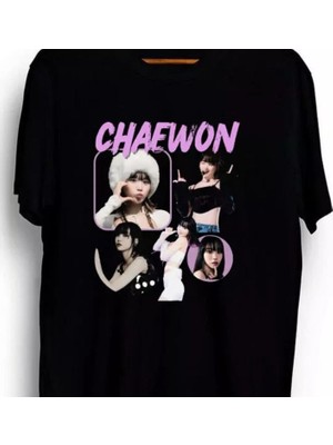 BarsDepo Kim Chaewon Le Sserafim Kpop Baskılı Tişört, Premıum Kalite Unisex Çocuk / Yetişkin