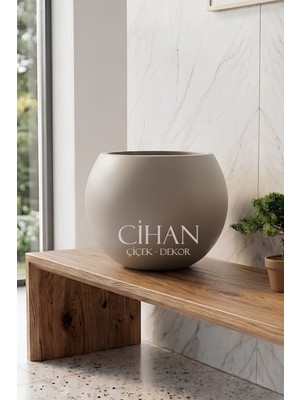 Cihan Çiçekçilik 30 cm Plastik Küre Çiçek Saksısı