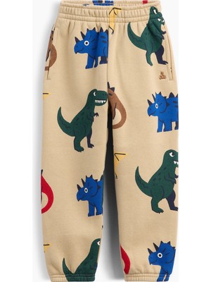 Gap Erkek Bebek Bej Vintagesoft Baskılı Pull-On Jogger Eşofman Altı