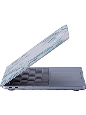 Canarino MacBook Air M1 Kılıfı 13 Inç A2337 A2179 A1932 Uyumlu Sert Kapak Hard Case Koruyucu Kılıf MacBook Air 13 Inç Kılıfı Çizilme ve Darbe Koruyucu Uv Baskılı Yaprak Çiçek Desenli Yeşil