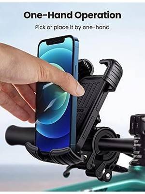 Canarino Bisiklet Telefon Montaj Motosiklet Telefon Tutucu Bisiklet Dağ Motosiklet Gidon Standı 13 Pro Max 12 11 Xs Xr 8+ 7 6, Galaxy S22 S21 S20 A71 A51 Piksel ile Uyumlu