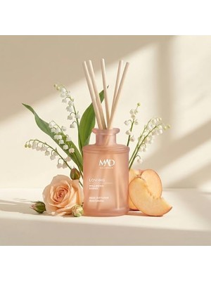 Canarino Mad Wellbeing Loving 190 Ml, Rattan Çubuklu Ortam Kokusu – Gül, Şeftali ve Amber ile Romantik ve Sıcak Bir Atmosfer