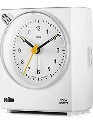 Canarino Kahverengi BNC004WHWH Ses Kumandalı Alarm, Klasik Tasarım, Beyaz