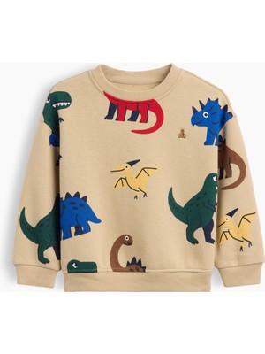 Gap Erkek Bebek Koyu Bej Vintagesoft Sweatshirt