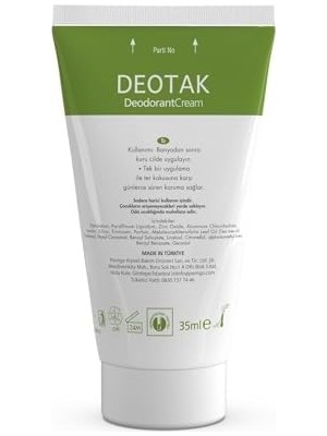 Canarino Deotak Plus Ekstra Koruma 7 Güne Kadar Etkili Krem Deodorant 35 ml