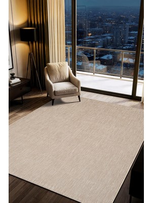 Cotto Home Norde NR002B Bej Kolay Temizlenebilir Makinede Yıkanabilir Sisal Mutfak Halısı Pamuk Taban