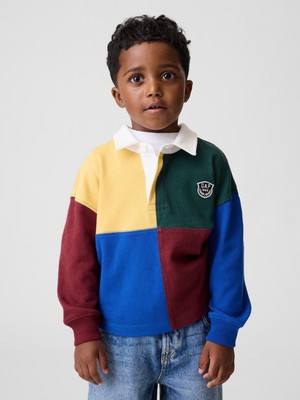 Gap Erkek Bebek Çok Renkli Colorblock Rugby Polo Gömlek