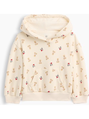 Gap Kız Bebek Krem Vintagesoft I Heart Ny Sweatshirt