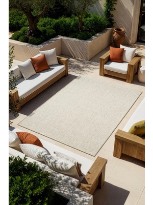 Cotto Home Saten Sisal SS002B Bej Modern Sisal Halı Yumuşak Dokulu Kaymaz Taban Yıkanabilir Dayanıklı Kilim