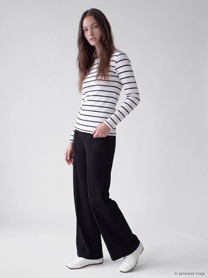 LC Waikiki Lcw Modest Siyah Soft Touch Kadın Eşofman Altı