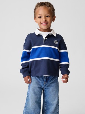 Gap Erkek Bebek Lacivert Colorblock Rugby Polo Gömlek