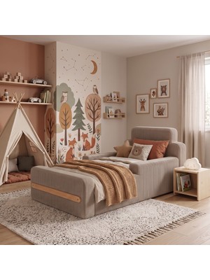 Home Decor Çocuk Sünger Yatak 190X110 cm | 3–15YAŞ | 28 Dns Orijinal Sünger | Yıkanabilir Fermuarlı Kılıf | Kolay Kurulum