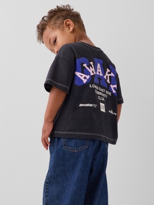 Gap Erkek Bebek Siyah Gap × Awake Ny Relaxed Logo T-Shirt